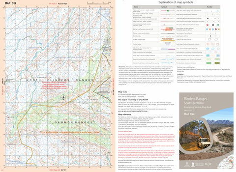 Mapland - Department for Environment and Water Flinders Ranges Map D14 digital map