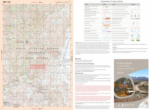 Mapland - Department for Environment and Water Flinders Ranges Map D16 digital map