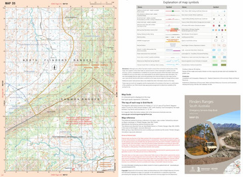 Mapland - Department for Environment and Water Flinders Ranges Map D5 digital map