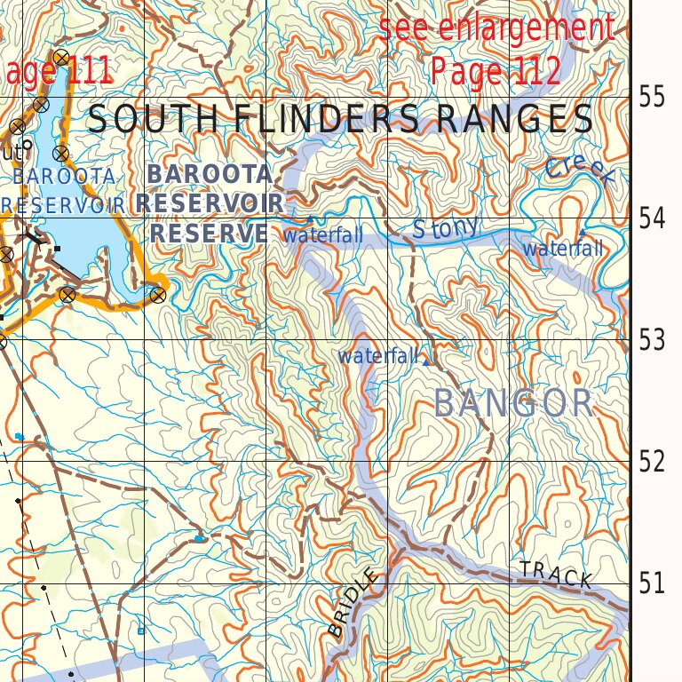 Flinders Ranges Map 364 by Mapland - Department for Environment and ...