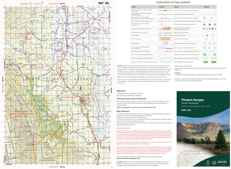 Flinders Ranges Map 365 by Mapland - Department for Environment and ...