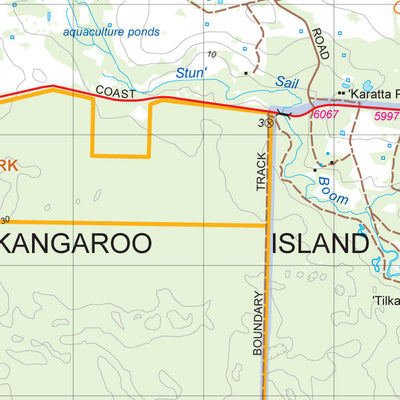 Mapland - Department for Environment and Water Kangaroo Island Map 51A digital map