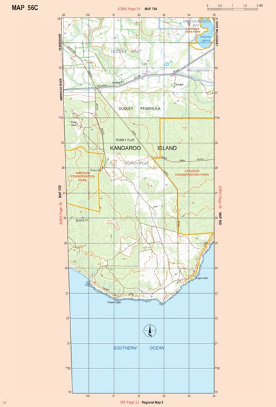 Mapland - Department for Environment and Water Kangaroo Island Map 56C digital map