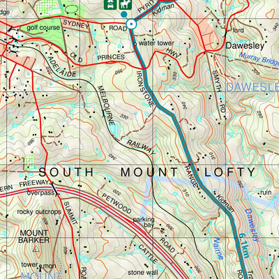 Mapland - Department for Environment and Water Kidman Trail Map 2 Echunga to Nairne digital map