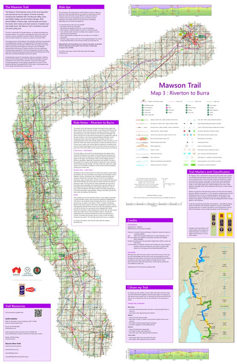 Mapland - Department for Environment and Water Mawson Trail Map 3 Riverton to Burra digital map