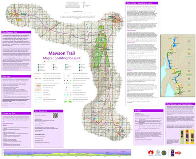 Mapland - Department for Environment and Water Mawson Trail Map 5 Spalding to Laura digital map