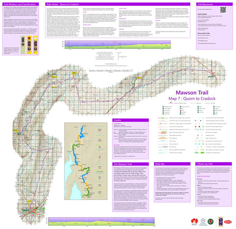 Mapland - Department for Environment and Water Mawson Trail Map 7 Quorn to Cradock digital map