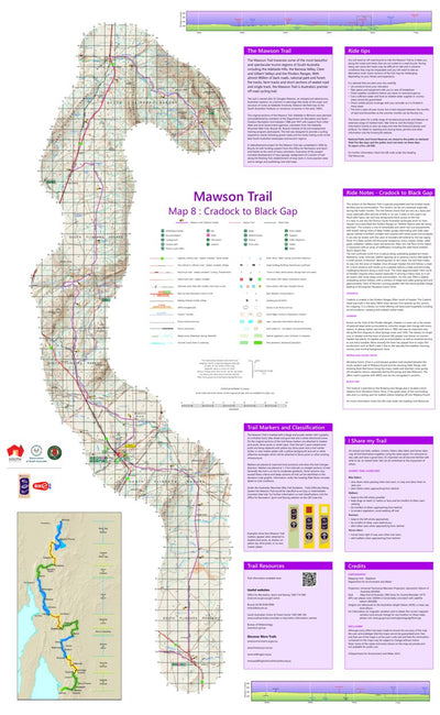 Mapland - Department for Environment and Water Mawson Trail Map 8 Cradock to Black Gap digital map