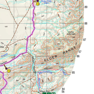 Mapland - Department for Environment and Water Mawson Trail Map 8 Cradock to Black Gap digital map