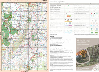 Mapland - Department for Environment and Water Mount Lofty Ranges Map 121A digital map