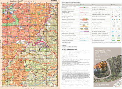 Mapland - Department for Environment and Water Mount Lofty Ranges Map 148B digital map