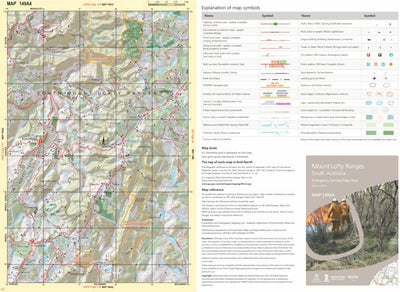 Mapland - Department for Environment and Water Mount Lofty Ranges Map 149A4 digital map