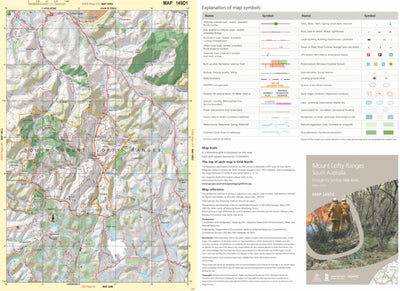 Mapland - Department for Environment and Water Mount Lofty Ranges Map 149D1 digital map