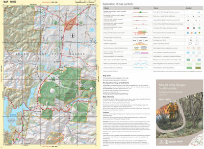 Mapland - Department for Environment and Water Mount Lofty Ranges Map 149D3 digital map