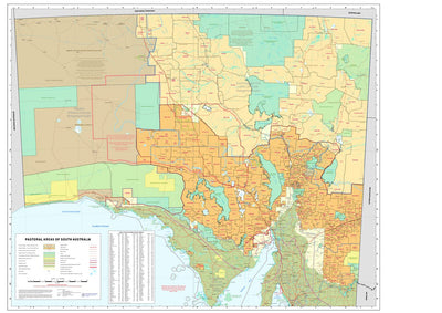 Pastoral Areas of South Australia Map Preview 1