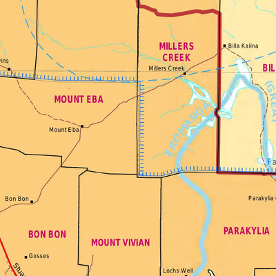 Pastoral Areas of South Australia Map Preview 2