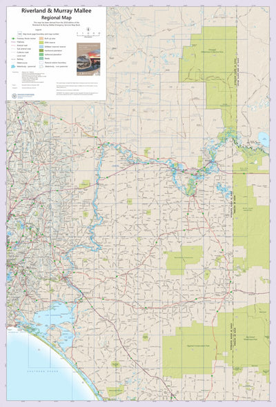 Map Rivellan Riverland and Murray Mallee Regional Map by Mapland - Department for ...