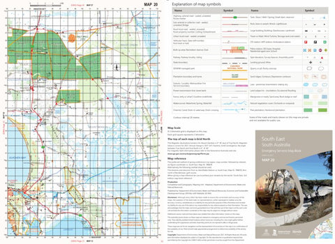 Mapland - Department for Environment and Water South East Map 20 digital map