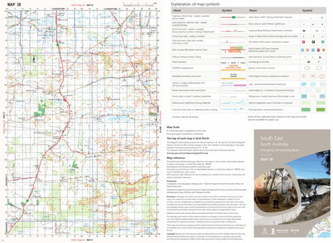 Mapland - Department for Environment and Water South East Map 38 digital map