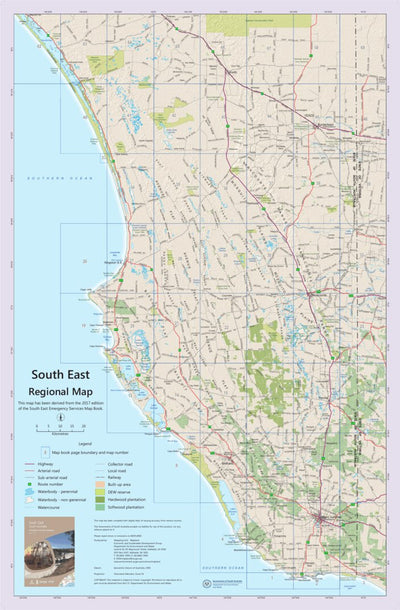 Mapland - Department for Environment and Water South East Regional Map digital map