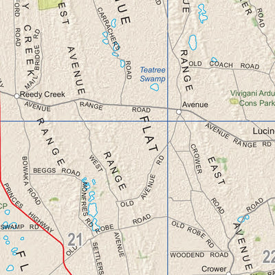 Mapland - Department for Environment and Water South East Regional Map digital map