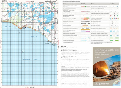 Mapland - Department for Environment and Water Yorke Peninsula and Mid North Map 113 digital map