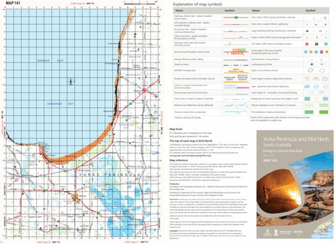 Mapland - Department for Environment and Water Yorke Peninsula and Mid North Map 141 digital map