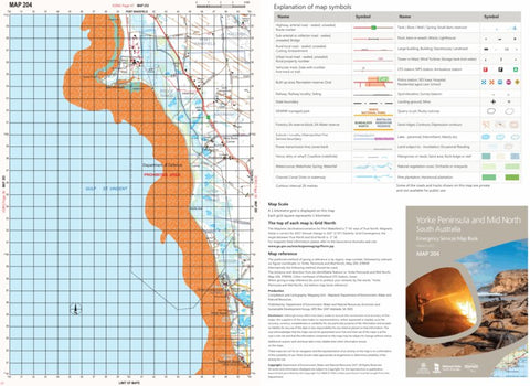 Mapland - Department for Environment and Water Yorke Peninsula and Mid North Map 204 digital map