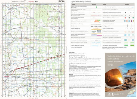 Mapland - Department for Environment and Water Yorke Peninsula and Mid North Map 238 digital map