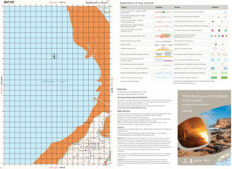 Mapland - Department for Environment and Water Yorke Peninsula and Mid North Map 295 digital map