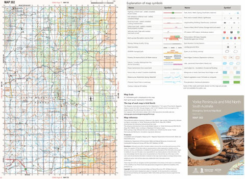 Mapland - Department for Environment and Water Yorke Peninsula and Mid North Map 302 digital map