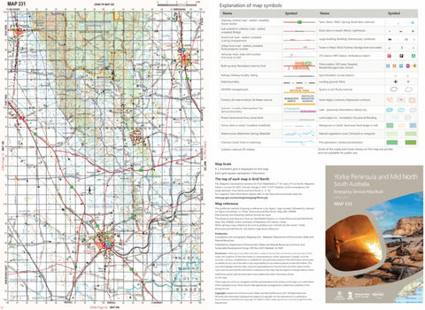Mapland - Department for Environment and Water Yorke Peninsula and Mid North Map 331 digital map