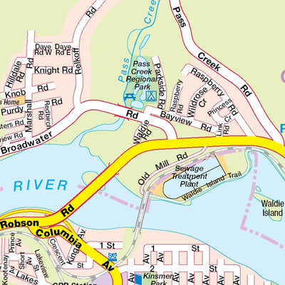 Castlegar Map Castlegar, BC Map by Mapmobility Corp. | Avenza Maps