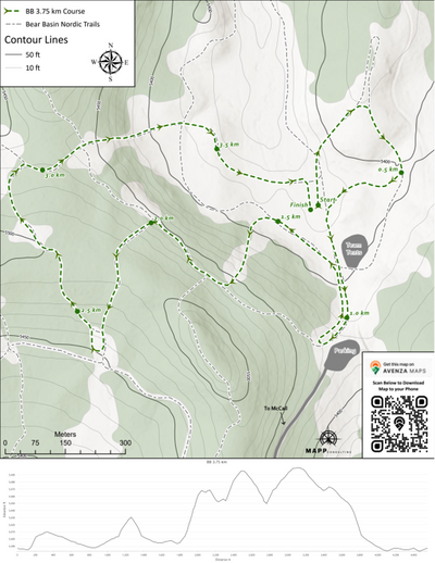 McCall Nordic Bear Basin 3.75 km Course Preview 1