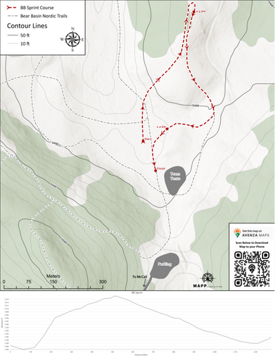 McCall Nordic Bear Basin Sprint Course Preview 1