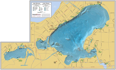 Mapping Specialists, Ltd Lake Monona and Lake Wingra digital map
