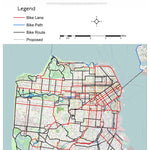 Maps For Everyone The Ultimate San Francisco Bicycle Route Network Map digital map