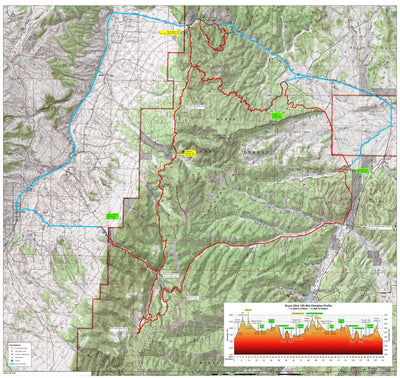 Maps for Motion Bryce Canyon Alternate 100 Mile Ultra digital map