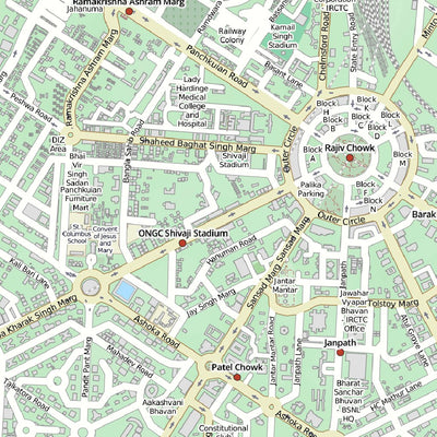 MapSherpa Delhi, India digital map