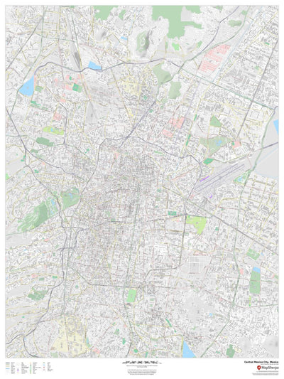 Hero image, a map of Mexico streets