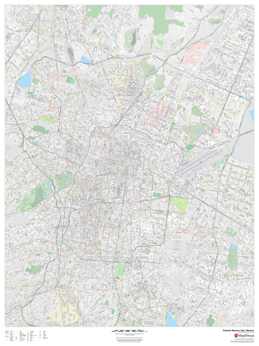 Mexico City, Mexico Map by MapSherpa | Avenza Maps
