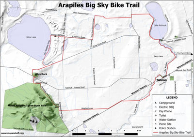 mapsnstuff Arapiles Big Sky Bike Trail digital map