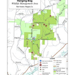 mapsoffline.com Hanging Bog Wildlife Management Area digital map