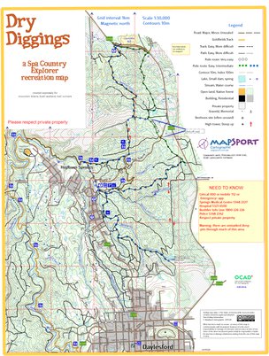 MapSport Cartographic Dry Diggings Daylesford - Hepburn digital map