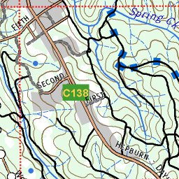 MapSport Cartographic Dry Diggings Daylesford - Hepburn digital map