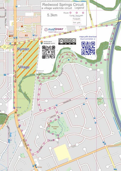 Northwood - Redwood Springs walk ride circuit Preview 1