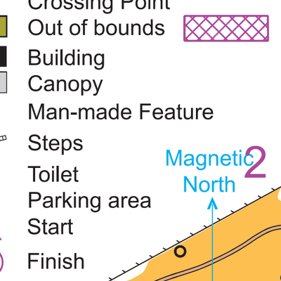 The Groynes Park walk, run, orienteer recreation map Preview 2