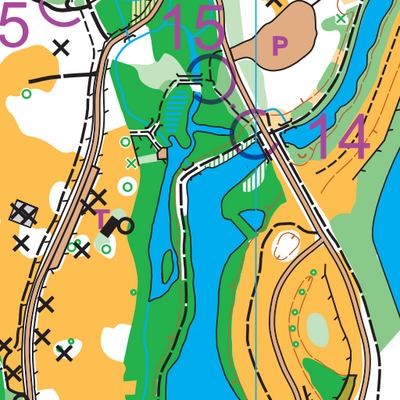 The Groynes Park walk, run, orienteer recreation map Preview 3