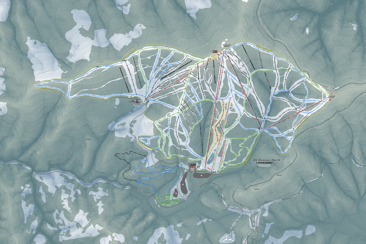 49 Degrees North Resort Map by Mapsynergy | Avenza Maps