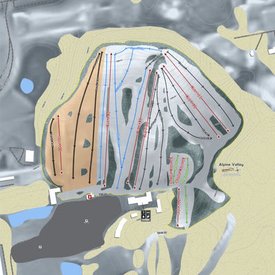 Mapsynergy Alpine Valley Resort MI digital map